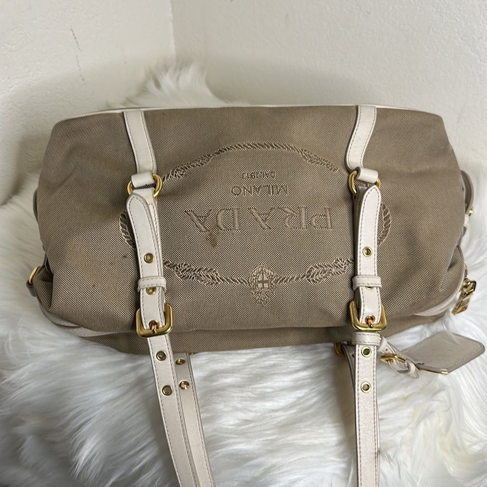 💯Authentic Prada Canapa Logo Handbag🍀 - Picture 8 of 17